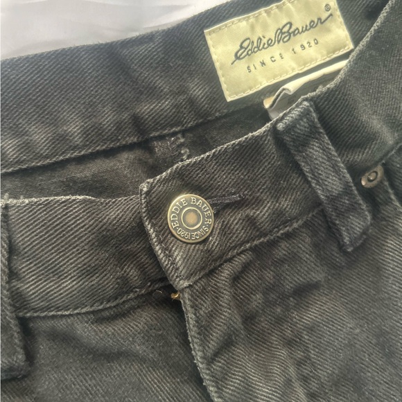 Eddie Bauer charcoal gray Relaxed Fit Capri Cropped Jeans Women’s Size 4 - Picture 2 of 12